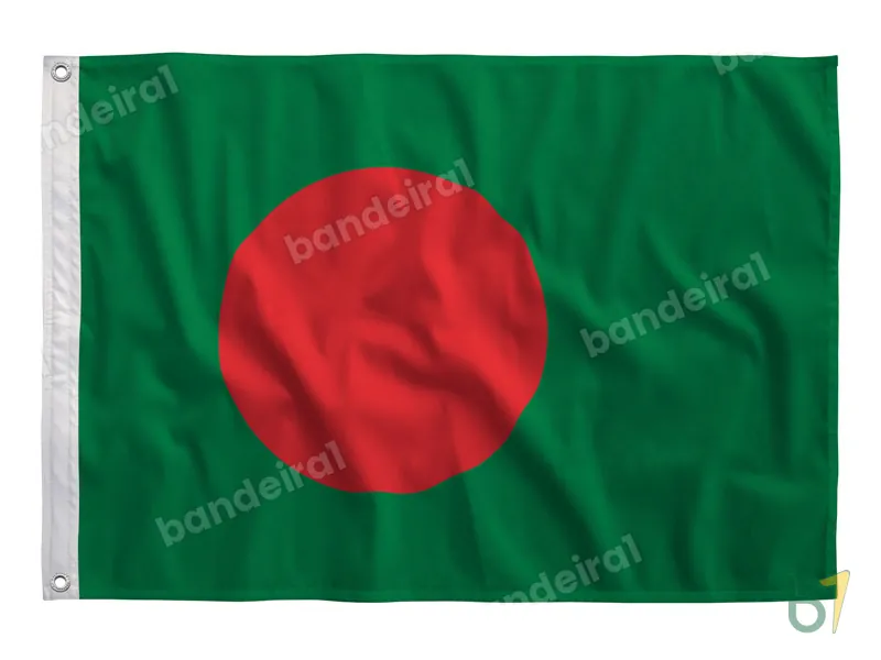 Bandeira de Bangladesh — poliéster — vista frontal