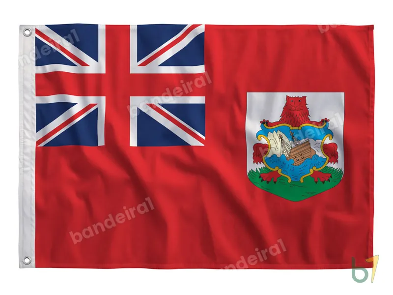 Bandeira das Bermudas — poliéster — vista frontal