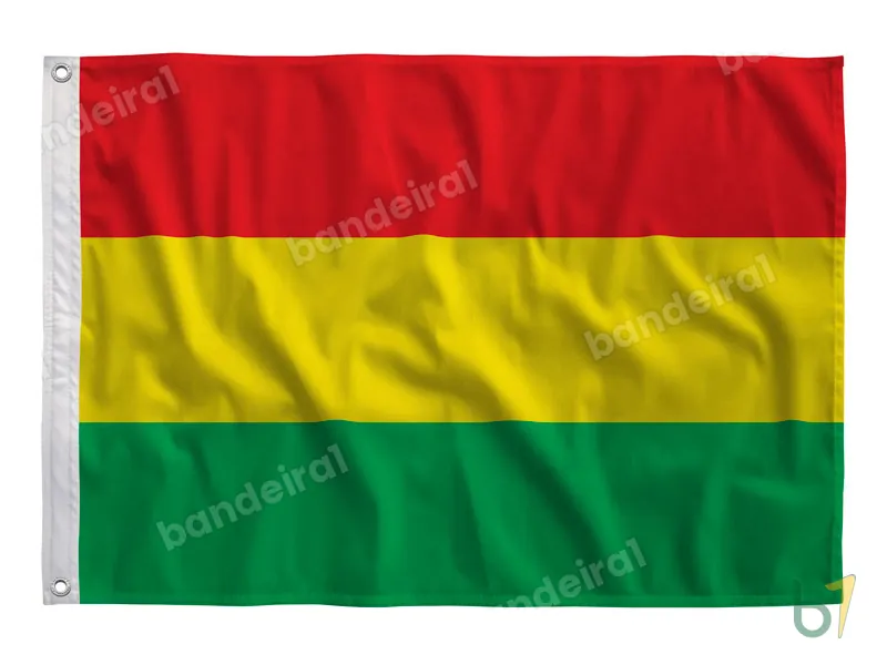 Bandeira da Bolívia — poliéster — vista frontal