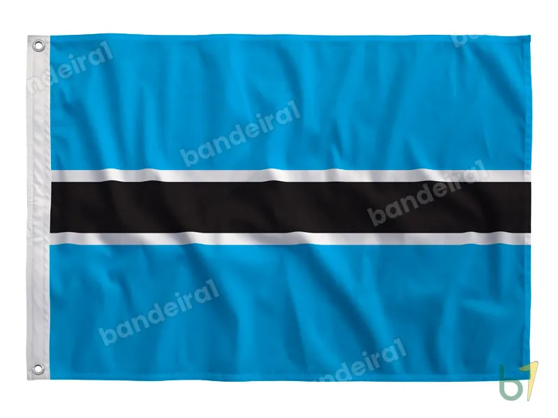 Bandeira de Botsuana — poliéster — vista frontal