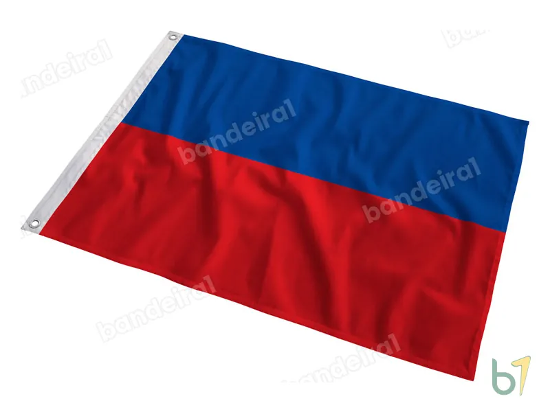 Bandeira do Haiti — poliéster — em movimento