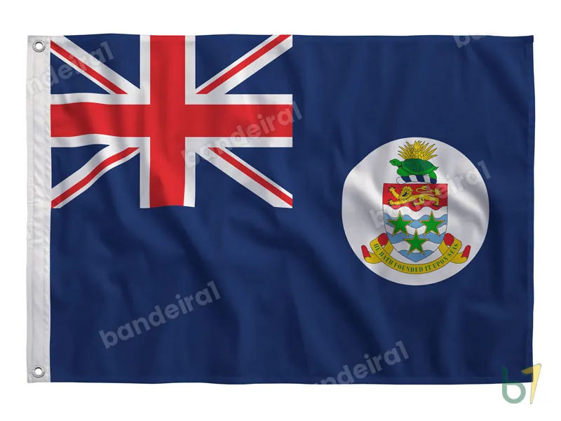 Bandeira das Ilhas Cayman — poliéster — vista frontal