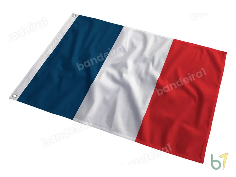 Bandeira de Mayotte — poliéster — em movimento