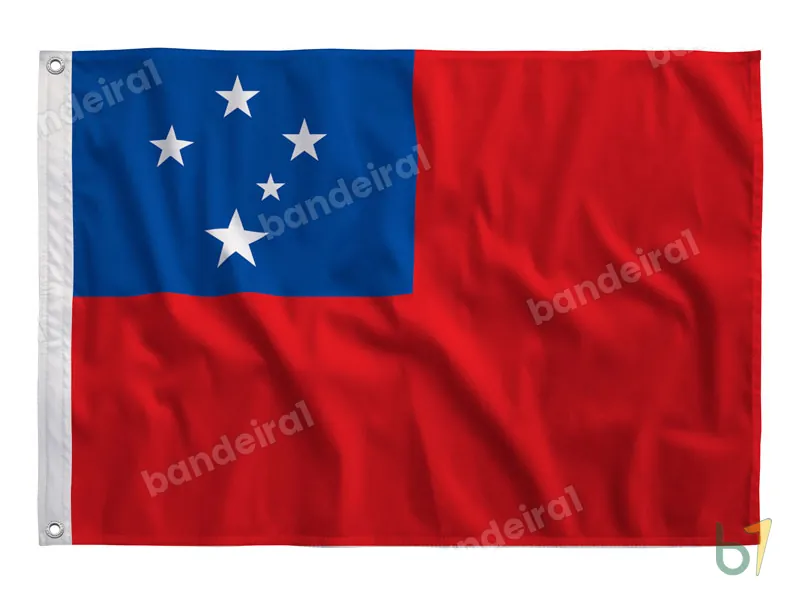 Bandeira de Samoa — poliéster — vista frontal