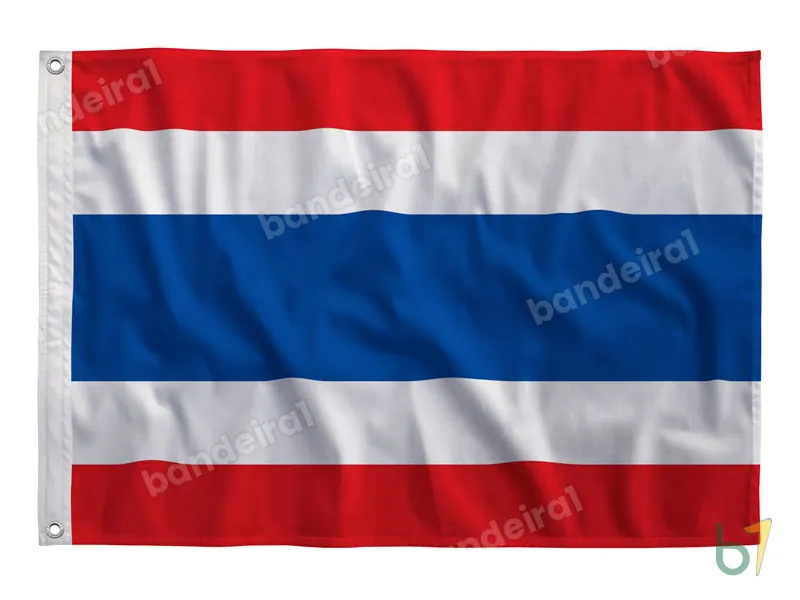 Bandeira da Tailândia — poliéster — vista frontal