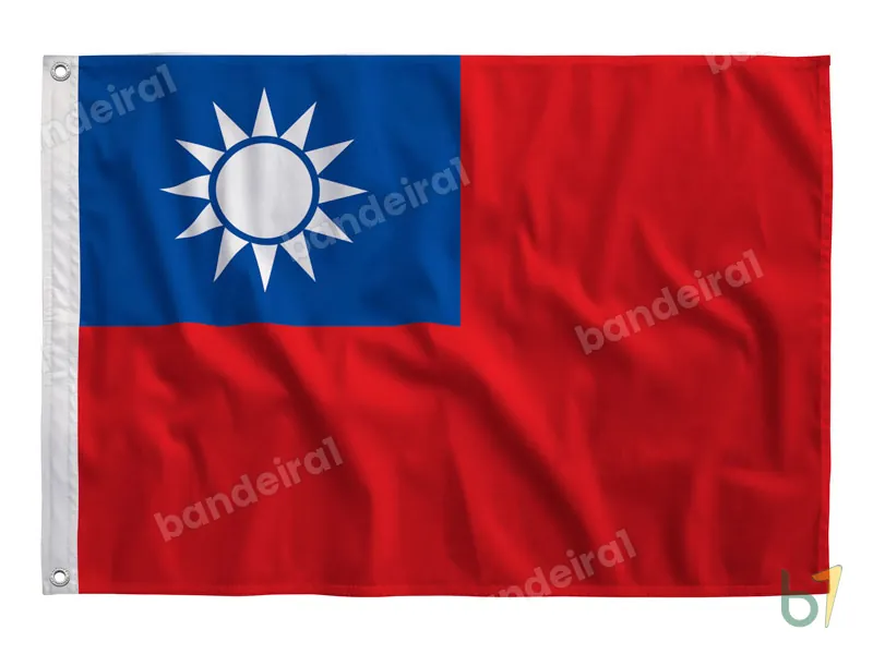 Bandeira de Taiwan — poliéster — vista frontal